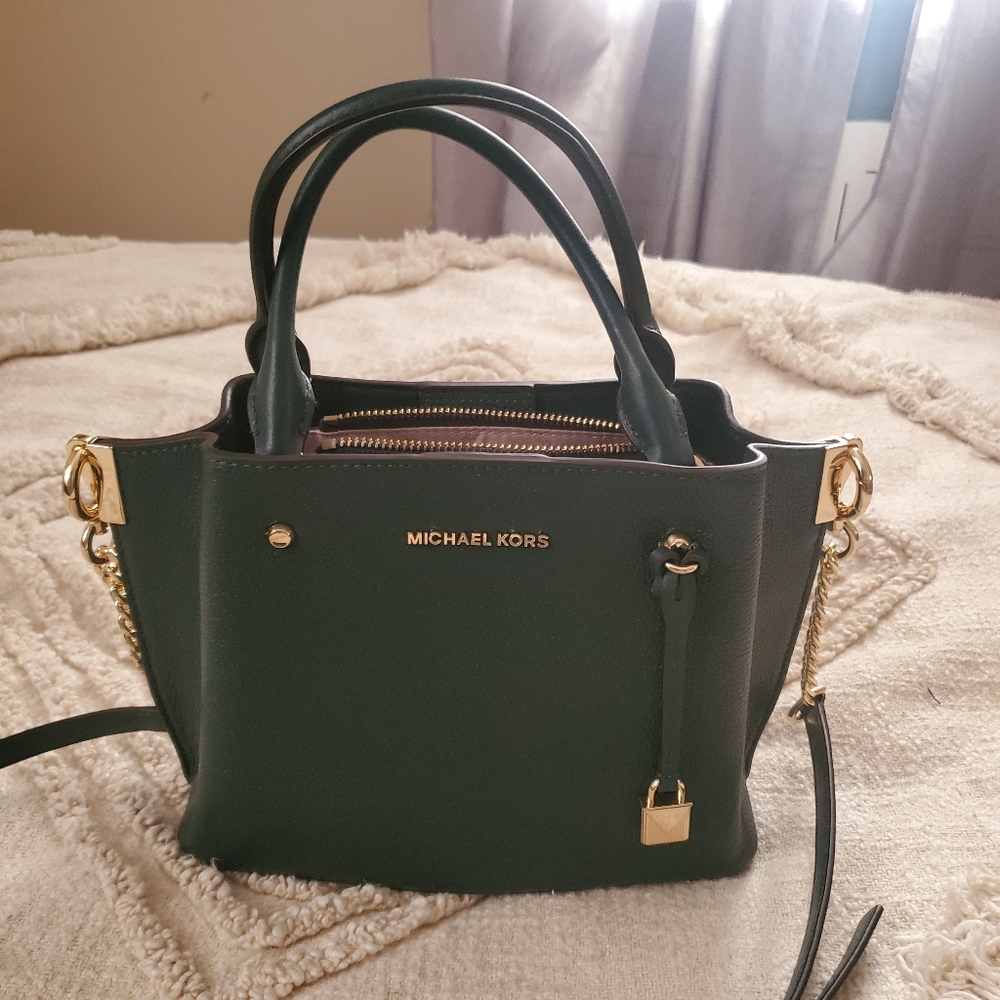 Michael Kors crossbody tote handbag